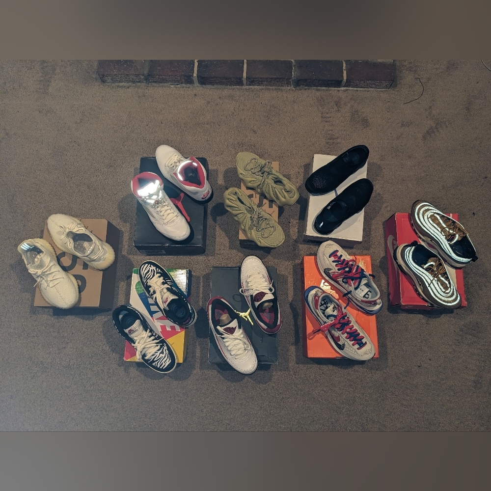 Yeezys, Jordans, Nike, Sacai